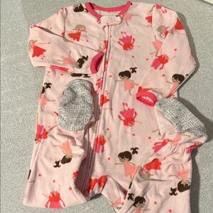 Carter's Child of Mine Pink and White Baby Outfit